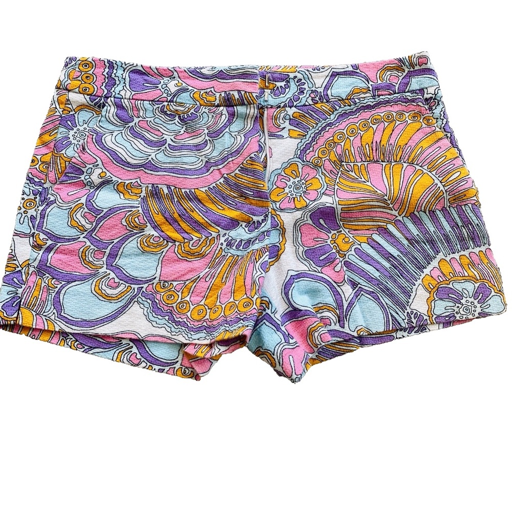 Trina Turk Women's Size 4 Shorts Designer Pink Preppy Chic Summer Festival Boho